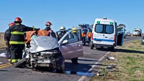 Accidente fatal en Ruta 101: «El Fiat Siena perdió el control e invadió el carril contrario»