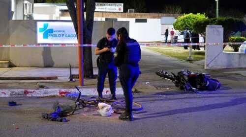 Conmoción en Eduardo Castex: murió el joven motociclista de 17 años que choco con una bicicleta