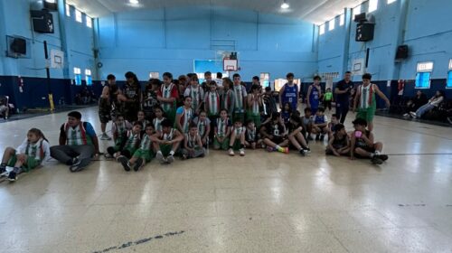 Encuentro de básquet de la Liga Deportiva del Norte en Vértiz
